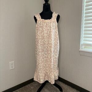 Women's Slip Dress Soft Pink Cheetah Print Sabrina Carpenter Vibe Medium
